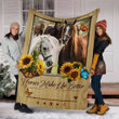 Love Wolf Fleece Blanket, Christmas Gift, Birthday Gift, New Year Gift, Anniversary Gift Personalized Gift