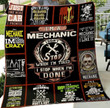 Mechanic Eu0422M Fleece Quilt Blanket Personalized Customized Home Bedroom Decor Gift