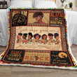 God Says You Are Black Girls Magic Black Queen Melanin Black Is Beautiful Black Girl African American Sherpa Fleece Quilt Blanket Personalized