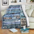 Gift To Son From Dad Birthday Gift To Son Personalized Blanket Family Gift Ideas Cozy Fleece Blanket, Sherpa Blanket