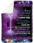 Personalized To My Husband Fleece Blanket From Wife I Love You To The Moon And Back Great Customized Gift For Birthday Christmas Thanksgiving Anniversary Father'S Day