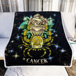Cancer Zodiac Mystery Sherpa Fleece Blanket Iipr Bubl