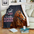 Just A Girl Who Loves Horse Clm2812457S Sherpa Fleece Blanket