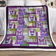 Purple Butterfly Bt2812129F Sherpa Fleece Blanket