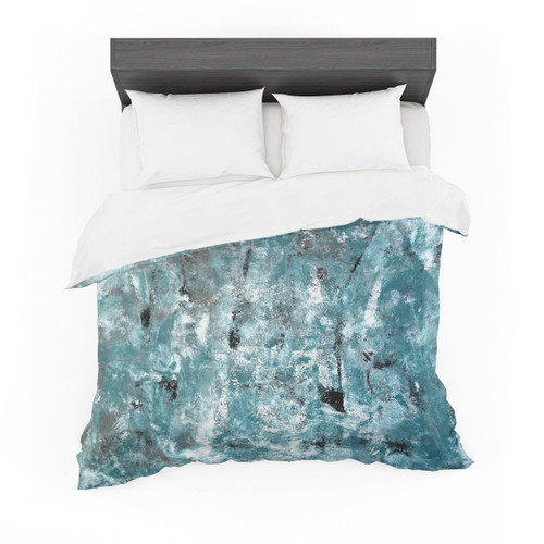 CarolLynn Tice "Shuffling" Teal Blue Featherweight3D Customize Bedding Set Duvet Cover SetBedroom Set Bedlinen