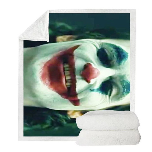 2019 Joker Arthur Fleck Clown #7 Blanket – Hoodie Blanket Super Soft Cozy Sherpa Fleece Throw Blanket – Hoodie Blanket