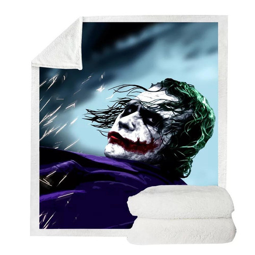 2019 Joker Arthur Fleck Clown #10 Blanket – Hoodie Blanket Super Soft Cozy Sherpa Fleece Throw Blanket – Hoodie Blanket
