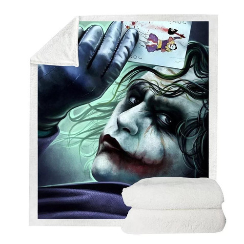2019 Joker Arthur Fleck Clown #3 Blanket – Hoodie Blanket Super Soft Cozy Sherpa Fleece Throw Blanket – Hoodie Blanket