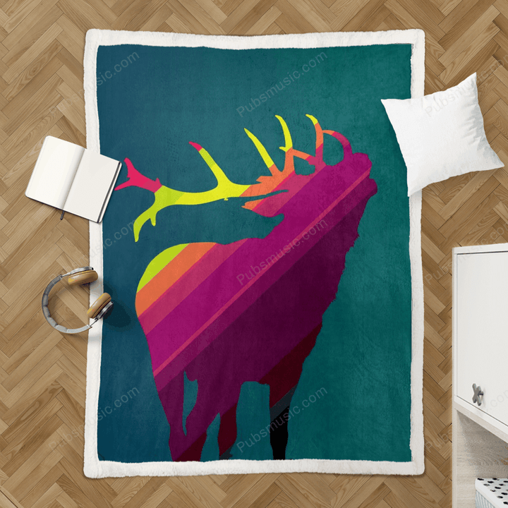 Deer art - Animals Sherpa Fleece Blanket