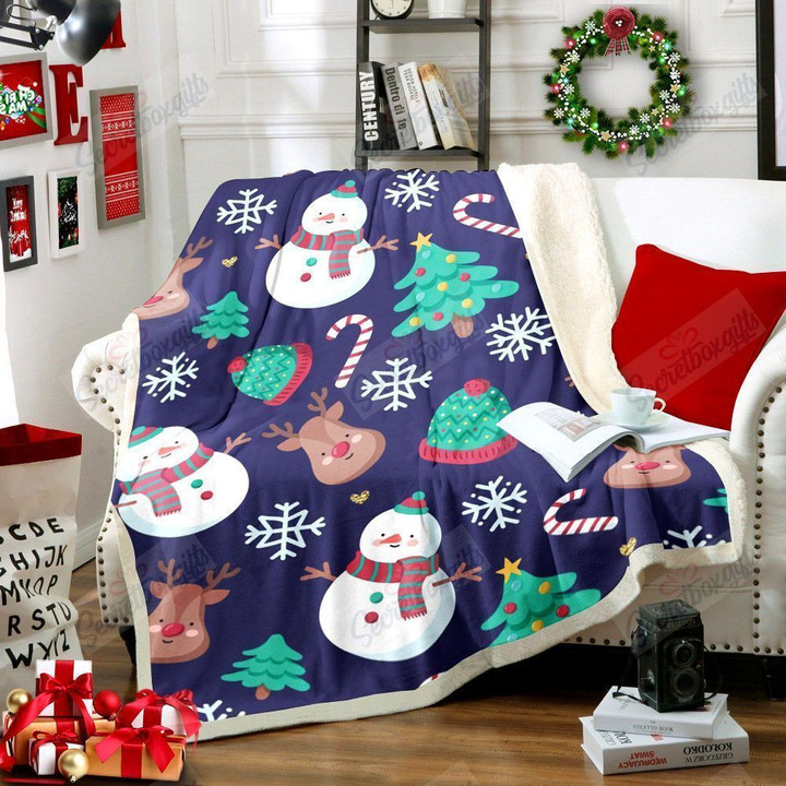 Snowman Merry Christmas Yq3001704Cl Fleece Blanket