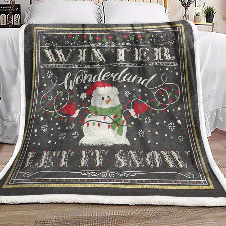 Winter Wonderland Let It Snow Xa0602608Cl Fleece Blanket