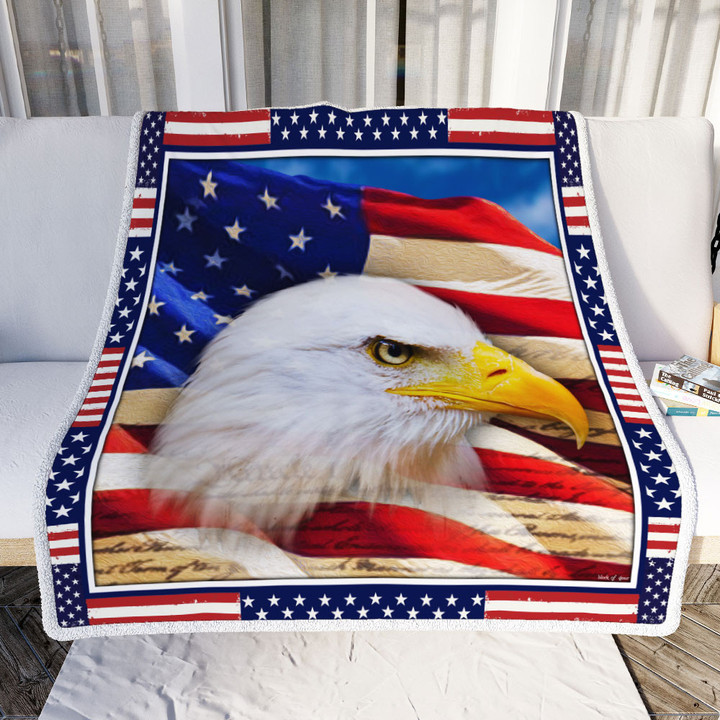 Eagle American Patriotic Sofa Throw Blanket 