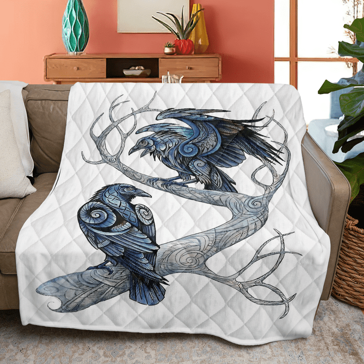 Raven Quilt Blanket Blanket WN1610135