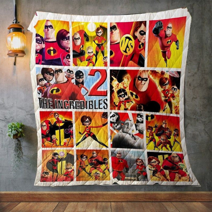 The Incredibles For The Incredibles Film Fans Cotton Ing Fabric Fleece Quilt Blanket Personalized Customized Home Bedroom Decor Gift