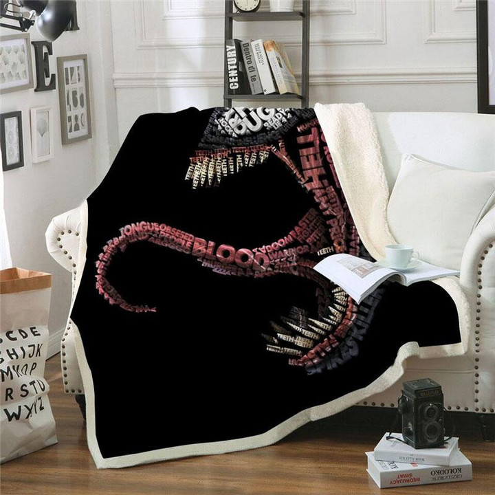 Venom Throw Blanket Spiderman Fleece blanket for Adult Kids