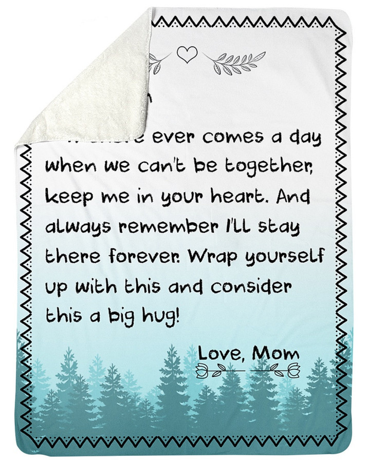 CONSIDER IT A BIG HUG - SPECIAL GIFT FOR SON Sherpa Fleece Blanket