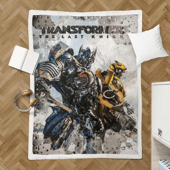 Transformers The Last Knig - Movies Sherpa Fleece Blanket