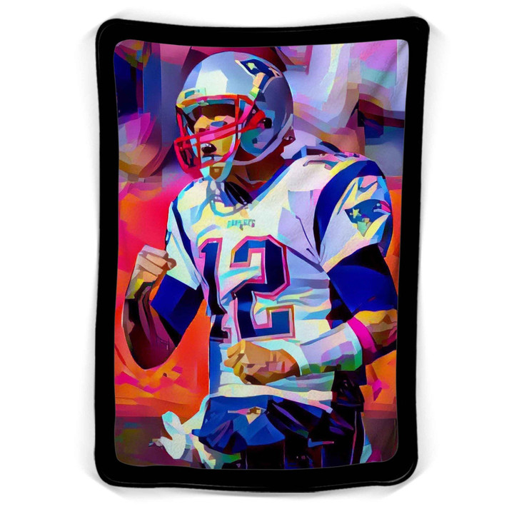 Tom Brady Fight Art Fleece Blanket