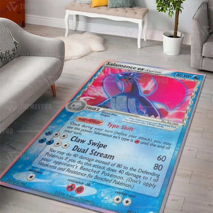 Anime Pokemon Salamence EX Carpet Rug