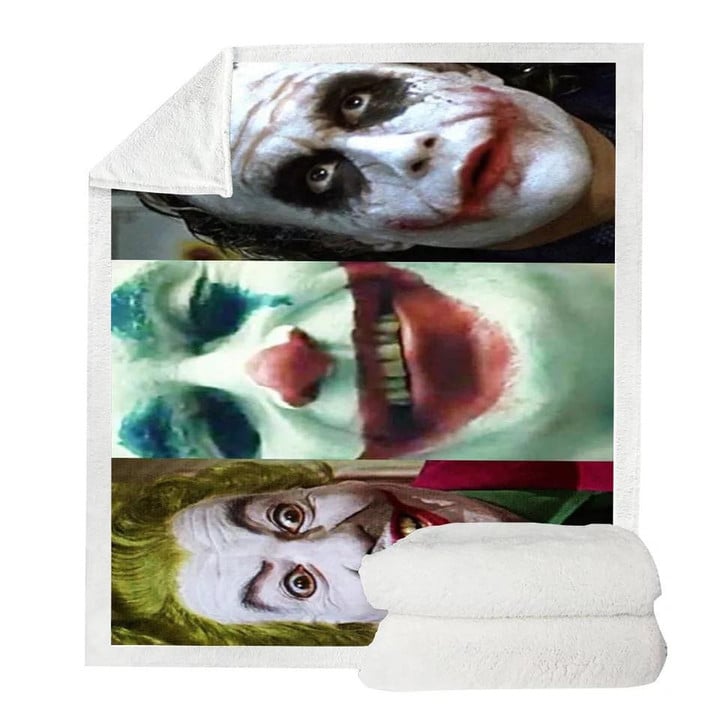 2019 Joker Arthur Fleck Clown #9 Blanket – Hoodie Blanket Super Soft Cozy Sherpa Fleece Throw Blanket – Hoodie Blanket