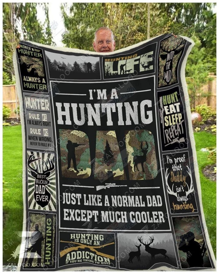 Hunting I'M A Hunting Dad Gs-Cl-Dt1810 Fleece Blanket