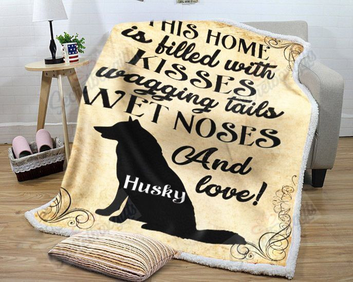 Kisses Husky Gs-Ld0310At Fleece Blanket
