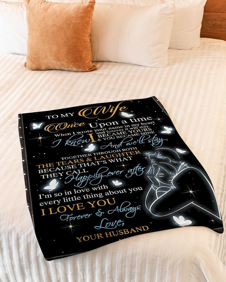 I Became Yours And You Became Mine Husband Gift For Wife Fleece Blanket