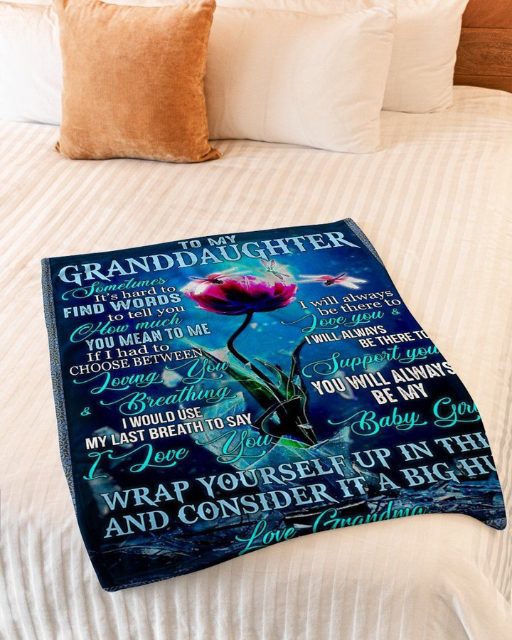 Protea Dragonfly Wrap Yourself Up In This Grandma Gift For Granddaughter Fleece Blanket