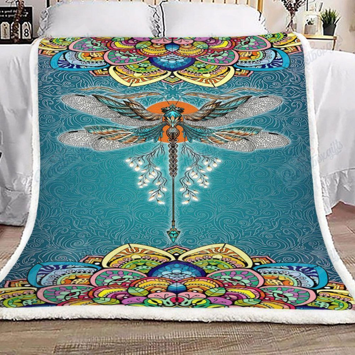 Dragonfly Art Gs-Dz1205Vb Fleece Blanket