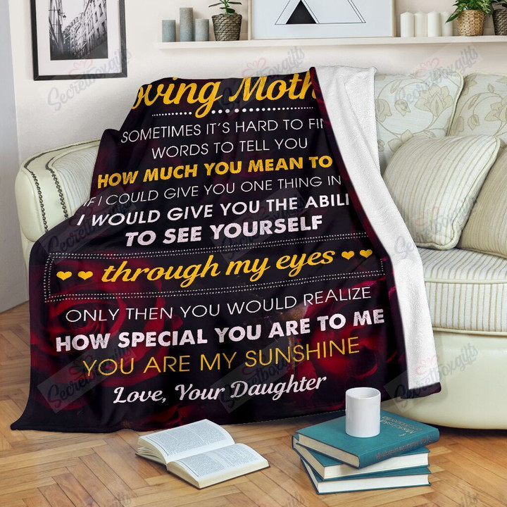 To My Loving Mother Yw0202497Cl Fleece Blanket
