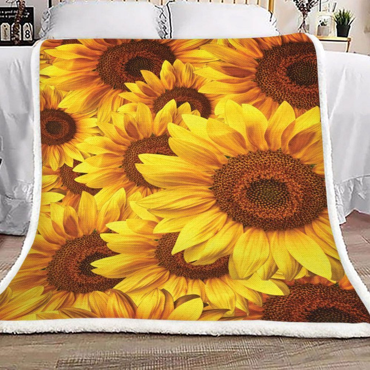 Sunflower Sherpa Fleece Blanket Koev