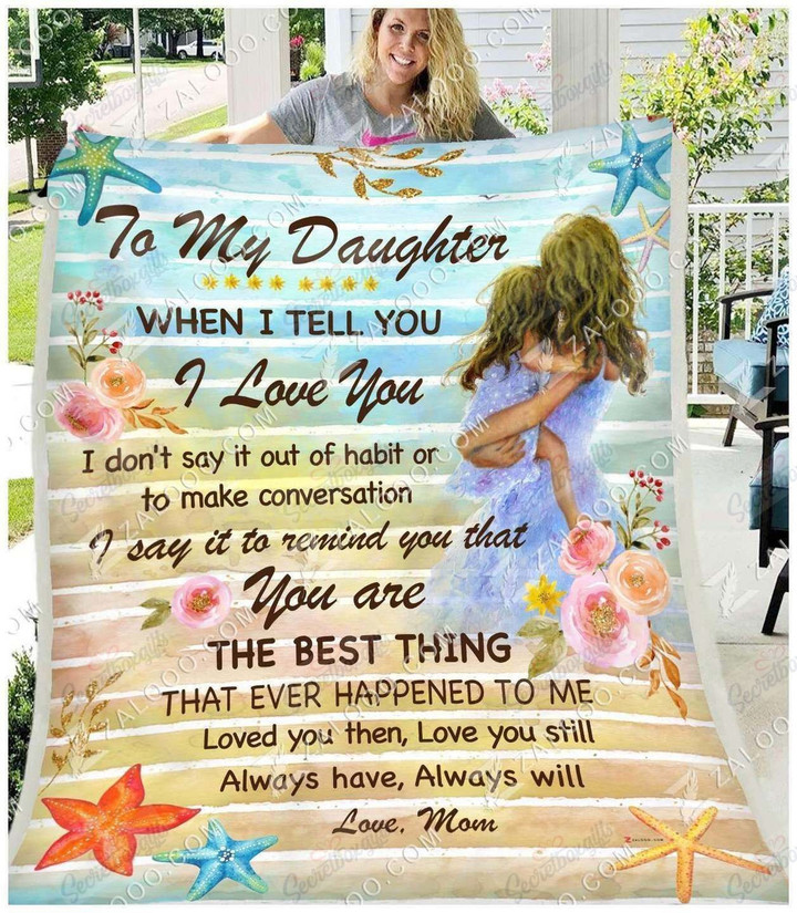 To My Daughter Mom Gs-Cl-Ld0707 Fleece Blanket