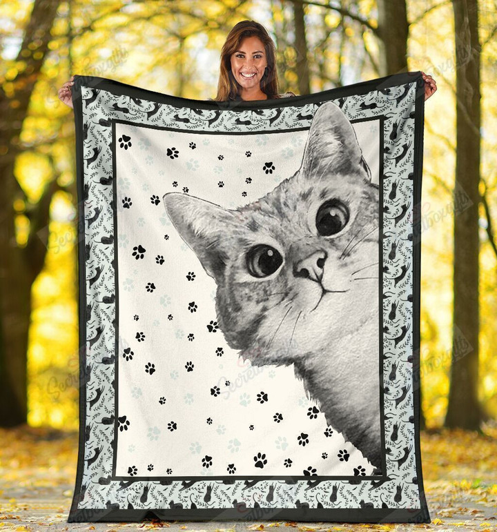 Cute Cat Kitty Kitten Lovers Gs-Cl-Ml1101 Fleece Blanket