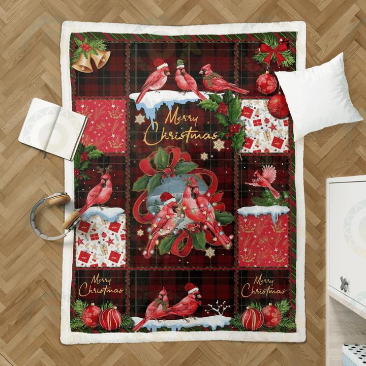 Cardinal - Blanket Christmas 10-B
