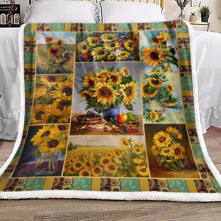 Sunflower Am0401268Cl Fleece Blanket