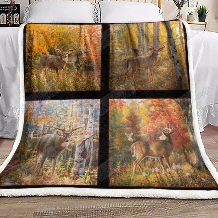 Deer Forest Gs-Cl-Ld2906 Fleece Blanket