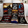 Couples That Ride Together Sofa Throw Blanket P566