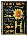 I Will Always Be Your Little Boy Lovely Message From Son Gifts For Mom Fleece Blanket