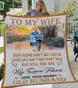 Persoanlized To My Wife Quilt Blanket From Husband You Are My Queen Forever Great Customized Blanket Gifts For Birthday Christmas Thanksgiving
