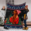 
	Dachshund Wool Christmas Blanket