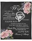 
	Personalized Blanket To My Wife Every Times I Say I Love You Forever &#038; Always, Gift For Wife Husband Fleece Blanket