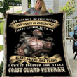 
	Coast Guard Veteran - Veteran Blanket, Coast Guard, Us Veteran, Quotes Blanket Atm-Cgbl5 Fleece Blanket