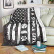 Simple Woman Flag Softball Clm0512459S Sherpa Fleece Blanket