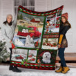 Maltese Red Truck Christmas Cl05120246Mdf Sherpa Fleece Blanket