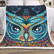 Mandala Owl Dd0711083F Sherpa Fleece Blanket
