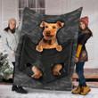Welsh Terrier Dog Pocket Gs-Cl-Dt1003 Fleece Blanket