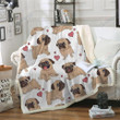 Fawn Pug Gs-Cl-Kc0107 Fleece Blanket