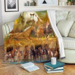 Horse Yu0501386Cl Fleece Blanket