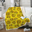 Paw Dog Sunflower Xa0701285Cl Fleece Blanket