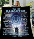 To My Daughter Sometimes It'S Hard To Find Words From Dad Lion - Fleece Blanket